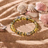 Sandsteinflamme | 925er Sterlingsilber | Glühwürmchen-Glasarmband